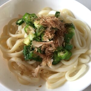 酢醤油で冷やしうどん